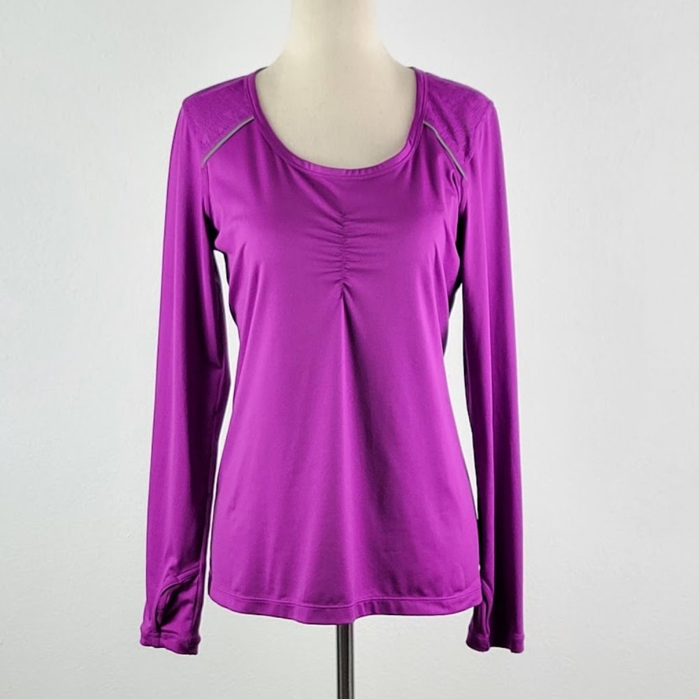 ATHLETA top athletic long sleeve  purple Sz S